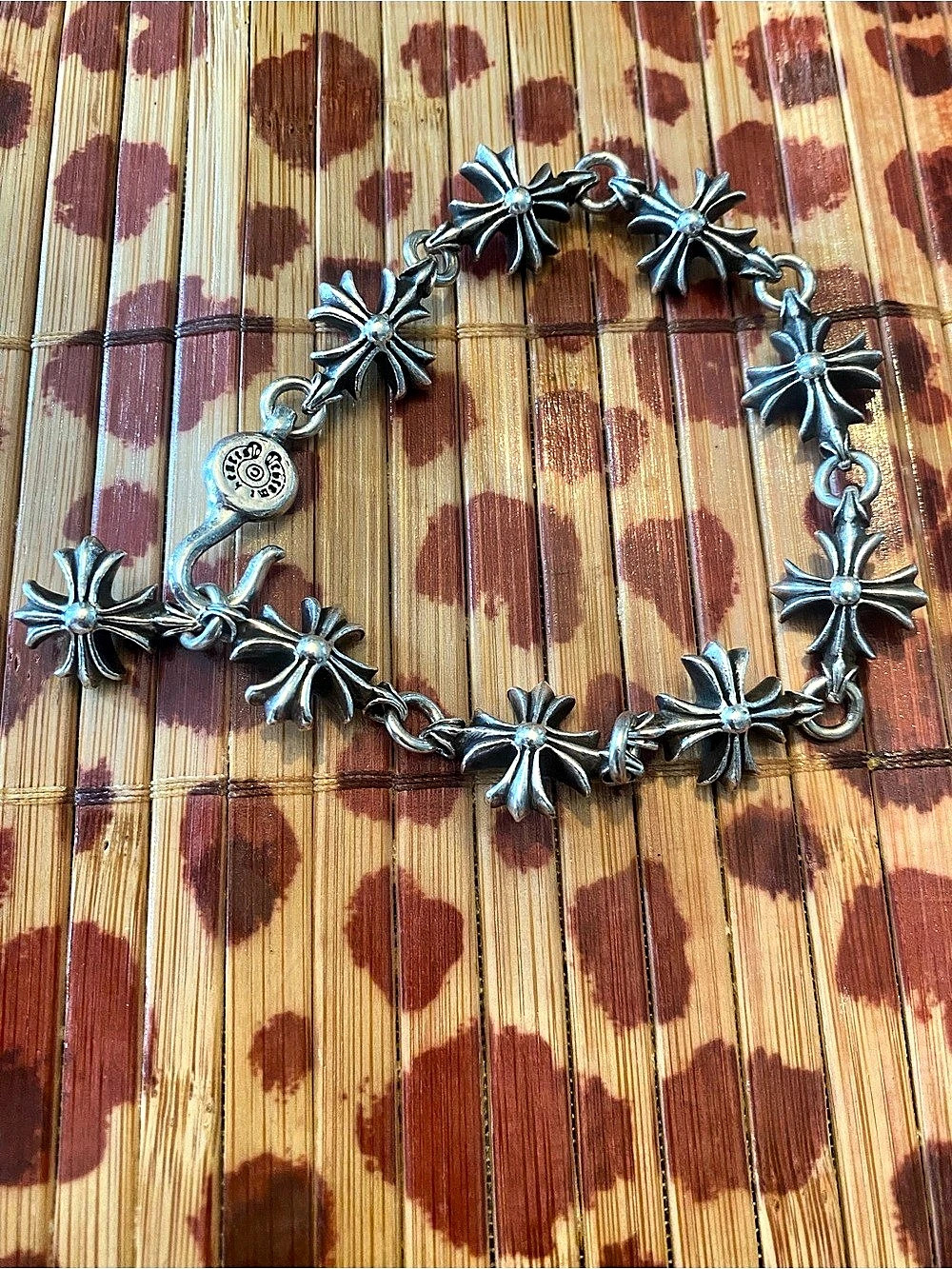 Chrome Hearts CH Plus Hook Bracelet Silver